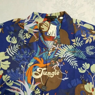 Tulliano Soft 100% Silk Men's Shirt Short Sleeve Size XL- NWT READ Description - Image 1 of 4