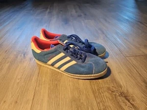 RARE🔥 Sz 10.5- Adidas Gazelle II 13 Collegiate Royal Blue Red White Men's Shoe - Picture 1 of 7