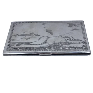 Geburt der Venus 800 Silber Zigarettenetui italienischer Akt 30er Jahre - Bild 1 von 11