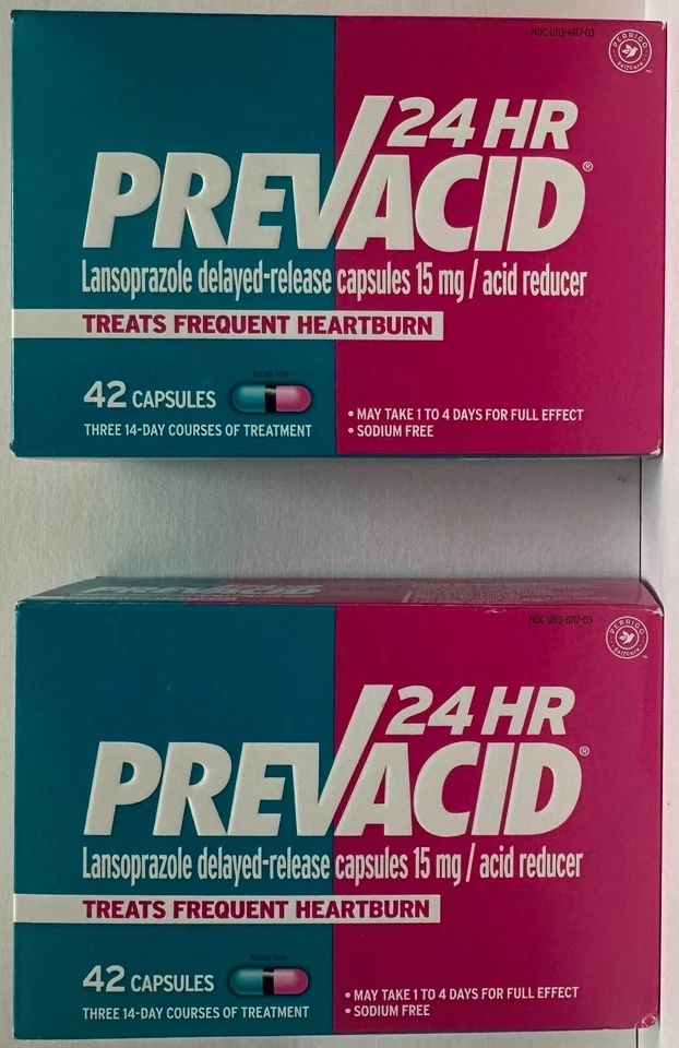 Reductor de ácido Prevacid 24 horas, 15 mg, 42 cápsulas, exp. 11/2025 (Pack de 2) Foto 1 de 1