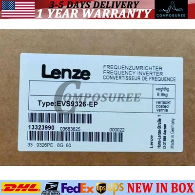 1PC NEW Fast Shipping EVS9326-EP Sealed Original Lenze Servo Inverter - Image 1 of 4