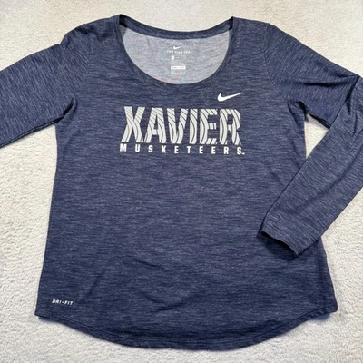 Nike Dri-FIT Xavier Musketeers Long Sleeve Athletic T-Shirt Top Women's Medium - Image 1 of 4