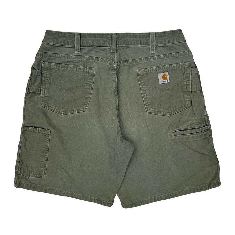 Carhartt Carpenter Shorts - 32W US 10 Green Cotton - Image 1 of 4