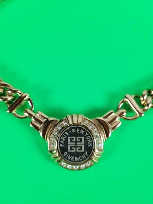 RARO COLLAR GARGANTILLA GIVECHY PARIS NUEVA YORK VINTAGE Foto 1 de 4