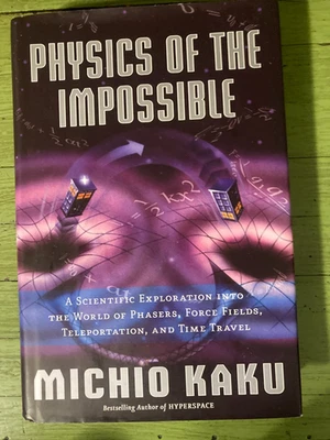 Michio Kaku Physics of The Impossible Hard Cover DJ Near Like New Foto 1 de 4