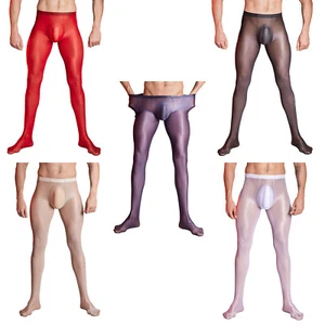 Hombres Medias Bolsa Abultada Pantimedias Cómodas Pantalones Ropa Interior Ligera Sexy - Imagen 1 de 52