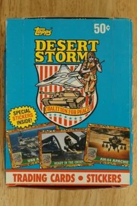 Vintage TOPPS Military Trading Cards DESERT STORM Complete 36 Pack Full Box Lot - Picture 1 of 3