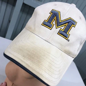 Gorra de béisbol con tirantes descolorida de la Universidad de Michigan - Imagen 1 de 6