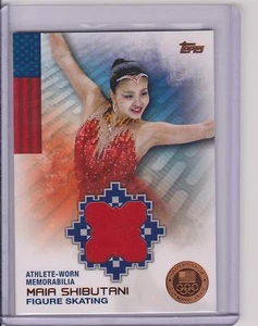 RARO 2014 TOPPS OLÍMPICO MAIA SHIBUTANI TARJETA RELIQUIA BRONCE ~/75 PATINAJE ARTÍSTICO - Imagen 1 de 1