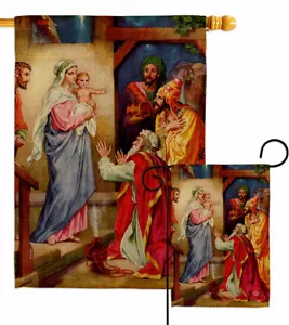 The Visit Of Wise Men Garden Flag Faith Religious Decorative Yard House Banner - Picture 1 of 17