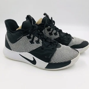 Nike Paul George 3 Basketball Shoes Men’s Size 8 Black/White Monochrome PG3 - Picture 1 of 18