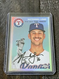 2023 TOPPS CHROME PLATINUM ANNIVERSARY REFRACTOR NATHANIEL LOWE #321 - Picture 1 of 2