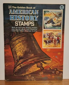 Vintage 1979 The Golden Book Of American History Stamps Book - Picture 1 of 2