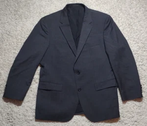 Hugo Boss 42R Charcoal Virgin Wool Grand Central Blazer Jacket Suit Coat Men's - Picture 1 of 20