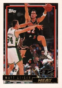 1992-93 Topps Gold #322 - Matt Geiger DPK - Miami Heat  92-698 - Picture 1 of 2