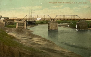 Vintage "Bridge at Port Williams, N.S. : Ebbe " Postkarte - Bild 1 von 2