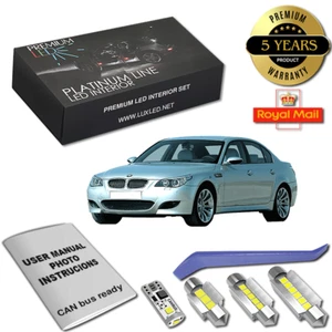 BMW E60 LED Interior Premium 17 SMD White Bulbs Error Free 5er 5 Series Canbus - Afbeelding 1 van 11