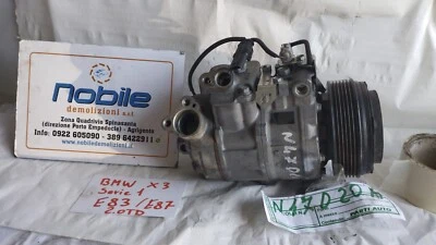 COMPRESSORE ARIA CONDIZIONATA BMW SERIE 1 3 X3 X1 E83 E87 E90 2.0 TD 2003/2010 - Imagen 1 de 4