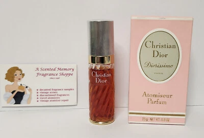 Spray perfume puro Diorissimo 1978 vintage de Christian Dior ~ 25 ml en caja Foto 1 de 4