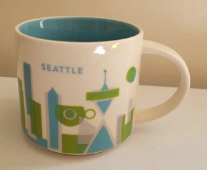 Taza Starbucks You Are Here Collection Seattle 2012 14 fl oz - Imagen 1 de 7