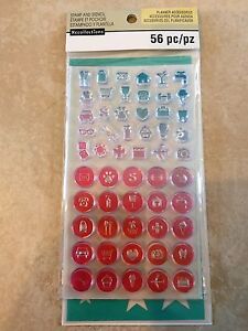 Recollections 501851 Icons Creative Year Planner Clear Stamp & Stencil Set NEW