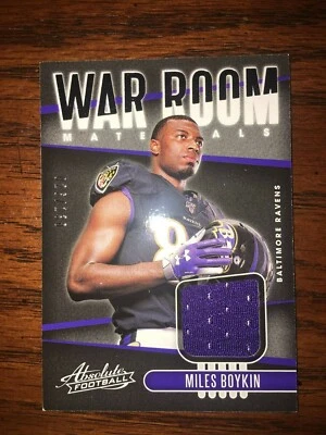 2019 Absolute War Room Materials Miles Boykin RC #26/130 Ravens - Image 1 of 2