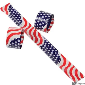 U. S. Toy Patriotic Flag Slap 4th of July 9"L Plastic/Metal Bracelets, 6 CT, ... - Picture 1 of 2