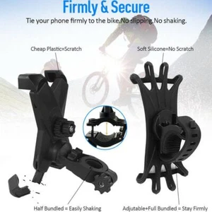 360°Silicone Mobile Phone Holders Bicycle Motorcycle AU 2024 Shockproof V2T0 - Zdjęcie 1 z 12