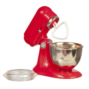 Dollhouse Miniature - Red Mixer with Bowl - 1:12 Scale - Picture 1 of 1