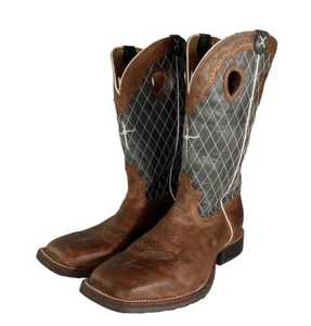 Twisted X Mens 13 EE Distressed Ruff Stock Western Boots Square Toe MRS0027 - Bild 1 von 10