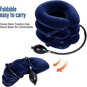 Cervical Neck Traction  Collar Device for Neck Back pain Relief Inflatable