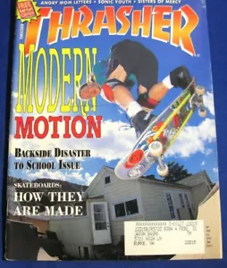 THRASHER MAGAZIN-SEPT 1991-BRANDON CHAPMAN-TRICK HALL OF FAME-VINTAGE SKATE - Bild 1 von 5