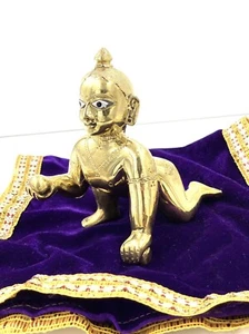 Laddu Gopal Statue 8-Dhatu/Ashtadhatu From Vrindavan INDIA - Picture 1 of 7