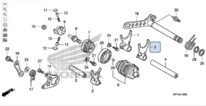 OEM HONDA SHIFT FORK TRX450 CRF450X (24221-MEY-671) - Picture 1 of 2