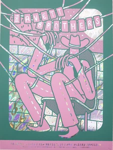 The Avett Brothers Foil Poster 7/13/2022 Sun Valley ID Numbered #/11 A/E - Picture 1 of 1