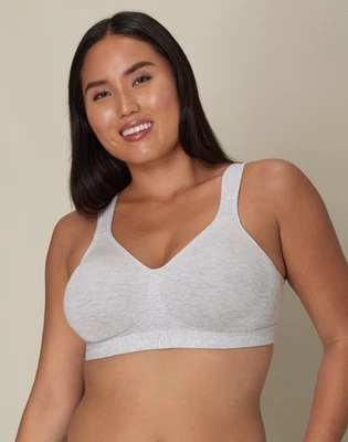 Playtex Wirefree Bra 18Hour 474C Cotton Stretch Ultimate Lift Support Adjustable - Image 1 of 4