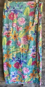 Jams World Tiger Lily Hawaiian Floral True Sarong Skirt Large L - Picture 1 of 5