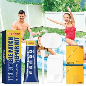 Pool Liner Patch Kit,Transparent Air Mattress Patch Kit, Waterproof Inflatable♘ - Picture 1 of 11