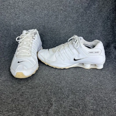 Nike Shox NZ EU Mens 12 White Running Shoes Sneakers Shocks Rare 501524-106 - Image 1 of 4