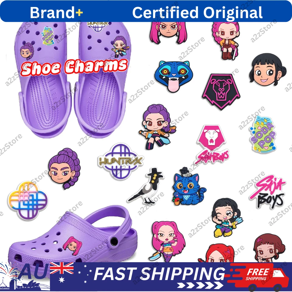 KPop Demon Hunters Shoe Charms For Clogs Croc Jibbit Shoe Decoration Kids Gift - image 1 of 4