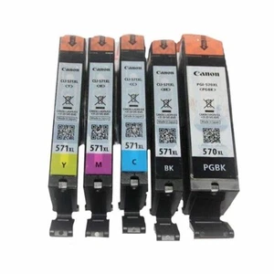 5 x Canon CLI-571XL BK, C, M, Y PGI-570XL PGBK PIXMA MG7700 MG7750 MG7751 MG7753 - Bild 1 von 1