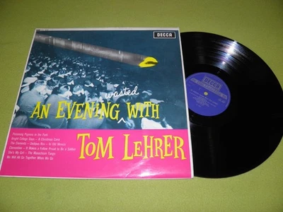 Tom Lehrer - An Evening Wasted - RARE 1965 UK Decca SKL 4097 STEREO LP EX/EX - Image 1 of 2