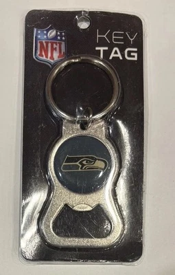 Seattle Seahawks Bottle Opener Key Ring NFL Football Team Sports America - Image 1 of 2