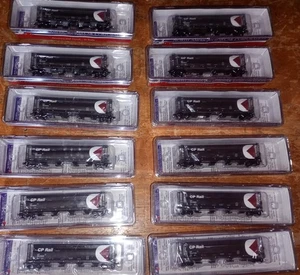 NARC - N Scale - 4 Bay Cylindrical Hopper - Canadian Pacific (CP) Lot Of 12 - Picture 1 of 14
