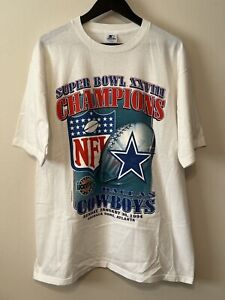 VTG 1994 Dallas Cowboys Super Bowl XXVIII Champions Starter NFL T-Shirt Size L