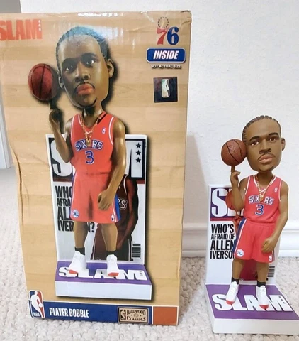 NEW ALLEN IVERSON PHILADELPHIA 76ERS SLAM MAGAZINE BOBBLEHEAD FOCO LEGENDS COURT Cover