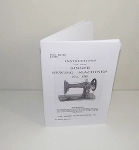 Singer 66 Sewing Machine Instruction Reproduction also Attachment Instructions - Picture 1 of 12