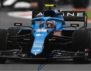 Signed Esteban Ocon Formula 1 Alpine Racing 8x10 Photo #11 2022 Original - Picture 1 of 2