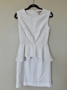 Cute Junior Girls Forever 21 Contemporary White Professional Work Dress - Small - Picture 1 of 3