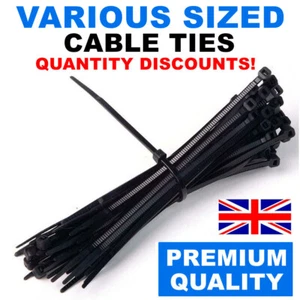 Cable Ties Nylon Zip Tie Wraps Strong Long All Sizes & Colours Upto 25% DISCOUNT - Picture 1 of 12